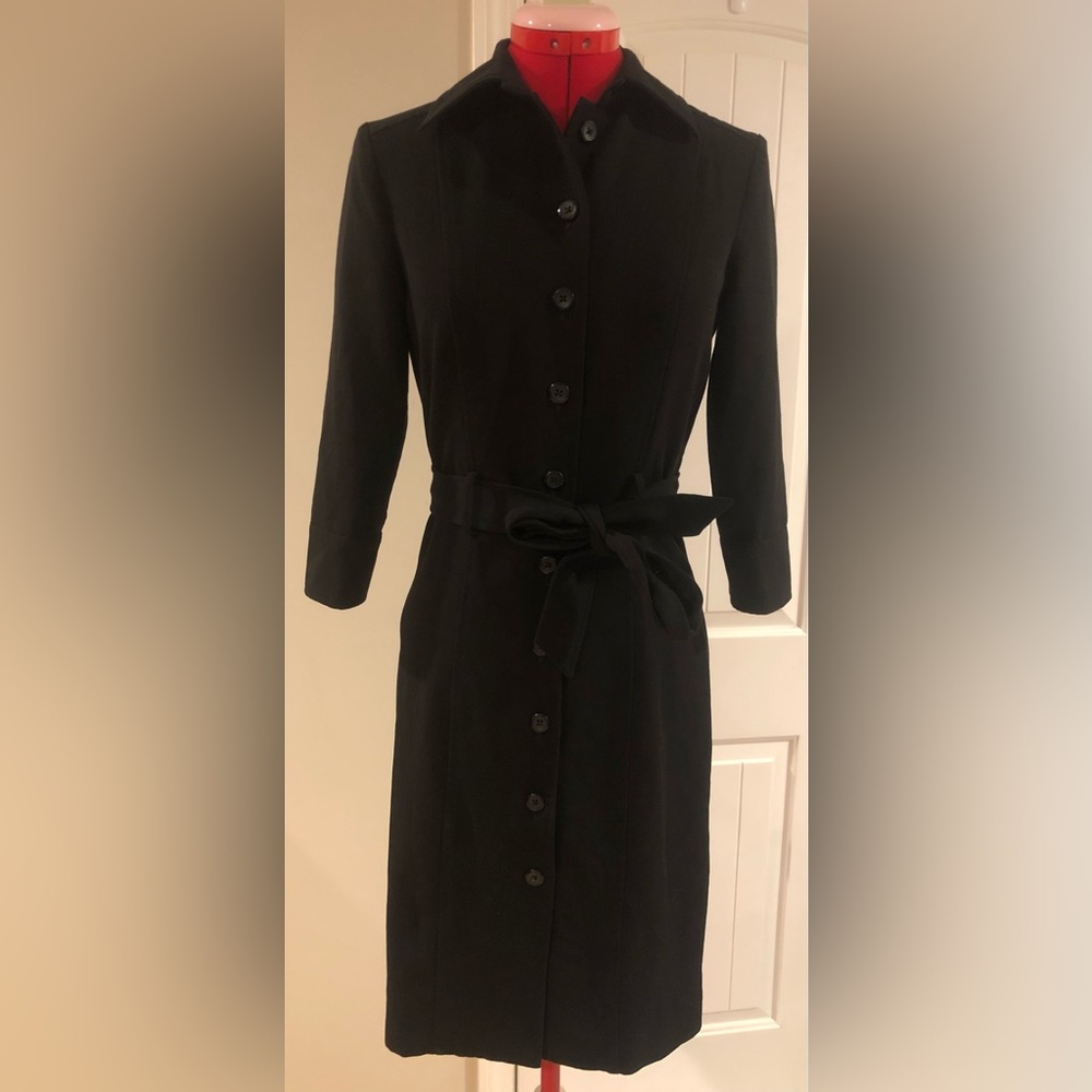 2 For $30 Mid Length Black Fitted Button Down Blazer Shirt Dress